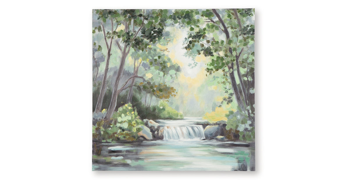 Evermaddick Green/Gray/White Wall Art from Ashley Furniture - Luna Furniture