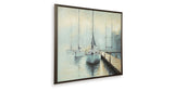 Worthney Blue/White/Brown Wall Art from Ashley Furniture - Luna Furniture