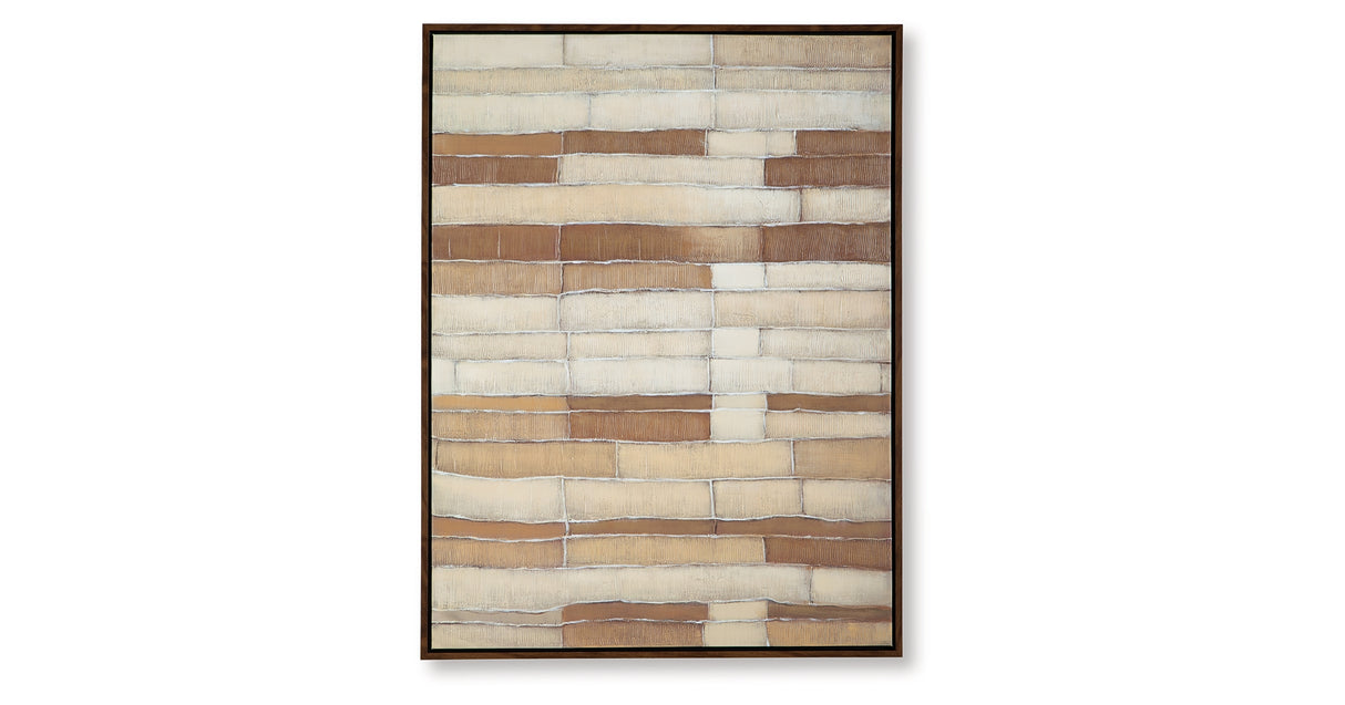 Kalanmore Brown/Tan/White Wall Art from Ashley Furniture - Luna Furniture