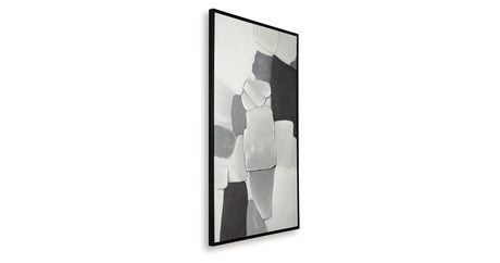 Adilson White/Gray/Black Wall Art from Ashley - Luna Furniture