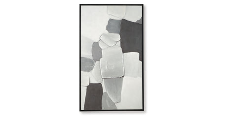 Adilson White/Gray/Black Wall Art from Ashley - Luna Furniture