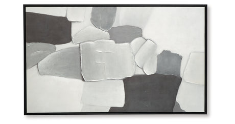 Adilson White/Gray/Black Wall Art from Ashley - Luna Furniture