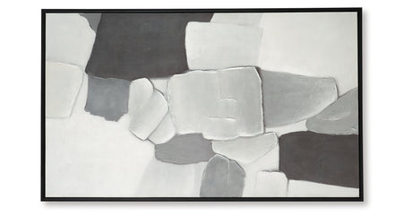 Adilson White/Gray/Black Wall Art from Ashley - Luna Furniture