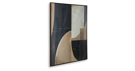 Ewanford Black/Brown/Tan Wall Art from Ashley - Luna Furniture