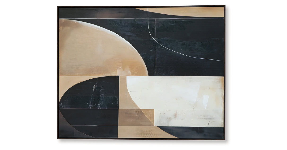 Ewanford Black/Brown/Tan Wall Art from Ashley Furniture - Luna Furniture