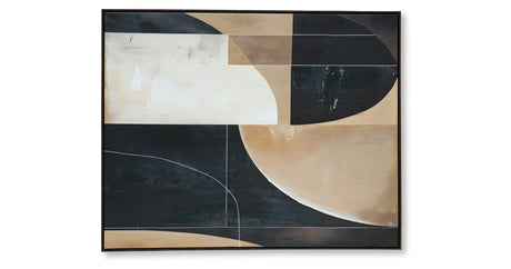 Ewanford Black/Brown/Tan Wall Art from Ashley - Luna Furniture