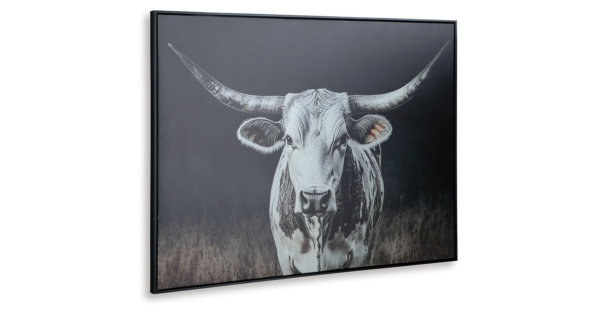 Harlandale Black/White/Brown Wall Art from Ashley Furniture - Luna Furniture