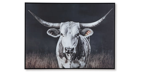 Harlandale Black/White/Brown Wall Art from Ashley - Luna Furniture