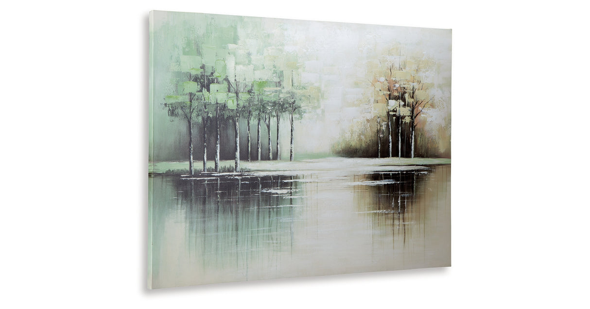 Garlenridge Green/Tan/White Wall Art from Ashley - Luna Furniture
