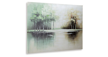 Garlenridge Green/Tan/White Wall Art from Ashley - Luna Furniture
