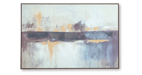 Gatesford Blue/White/Tan Wall Art from Ashley - Luna Furniture