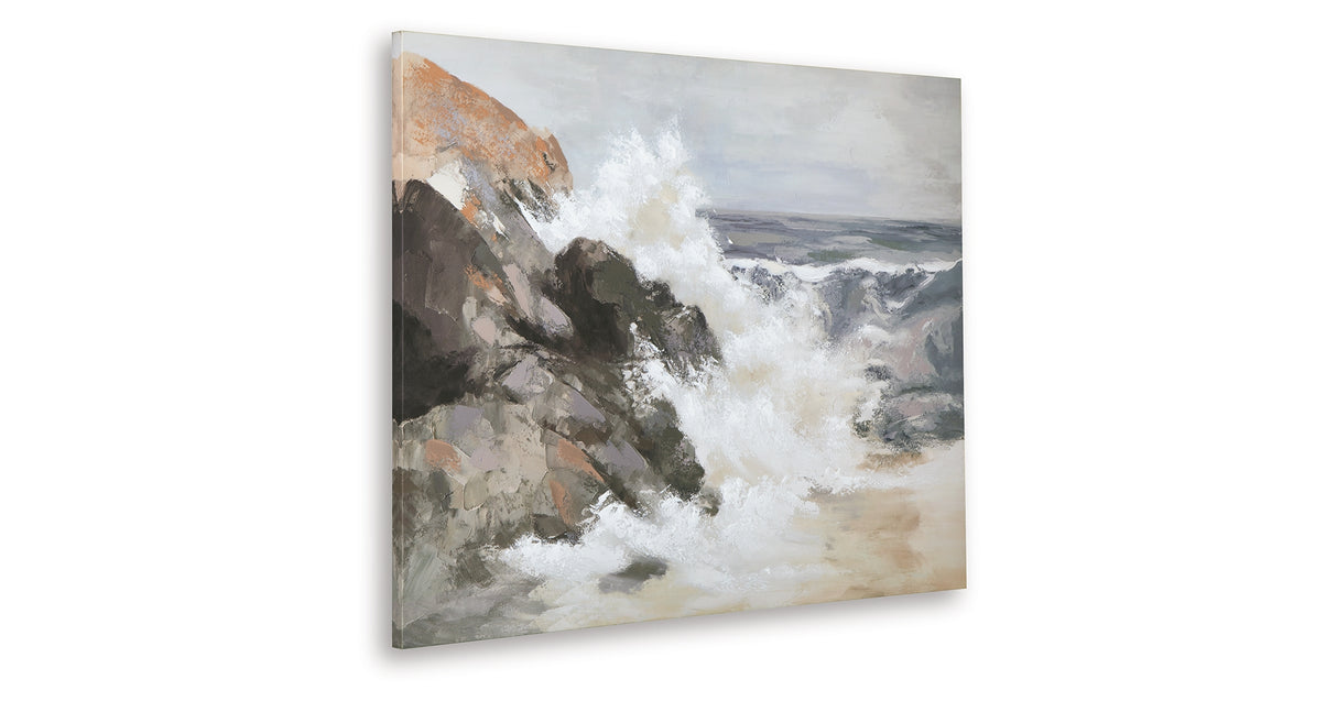 Worthner Tan/Gray/White Wall Art from Ashley - Luna Furniture
