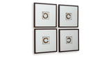 Dallbourne White/Gold Finish Wall Art (Set of 4) from Ashley - Luna Furniture