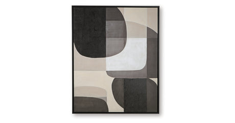 Kesleigh Black/White Wall Art from Ashley - Luna Furniture