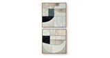 Bexlen Tan/Taupe/Black Wall Art (Set of 2) from Ashley - Luna Furniture