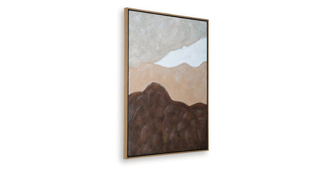 Fanthorne Tan/Brown/White Wall Art from Ashley - Luna Furniture