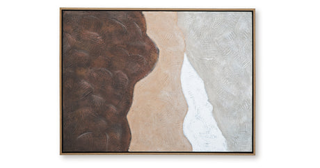 Fanthorne Tan/Brown/White Wall Art from Ashley - Luna Furniture