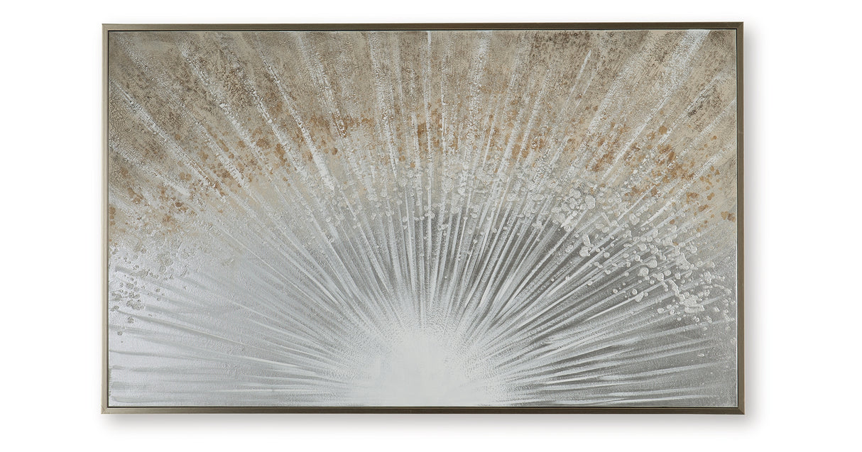 Waldard Gray/Taupe/White Wall Art from Ashley - Luna Furniture