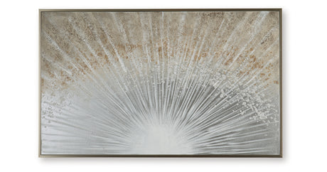 Waldard Gray/Taupe/White Wall Art from Ashley - Luna Furniture