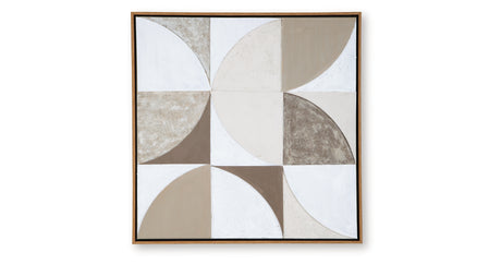Harelman Tan/Taupe/White Wall Art from Ashley - Luna Furniture