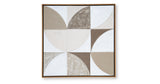 Harelman Tan/Taupe/White Wall Art from Ashley Furniture - Luna Furniture