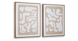Waldett Beige/White Wall Art (Set of 2) from Ashley Furniture - Luna Furniture