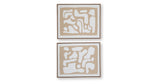 Waldett Beige/White Wall Art (Set of 2) from Ashley Furniture - Luna Furniture