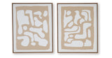 Waldett Beige/White Wall Art (Set of 2) from Ashley Furniture - Luna Furniture