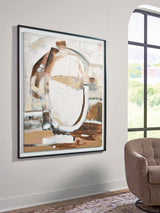 Bradlow Brown/White/Black Wall Art from Ashley Furniture - Luna Furniture