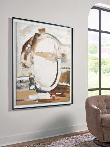 Bradlow Brown/White/Black Wall Art from Ashley Furniture - Luna Furniture