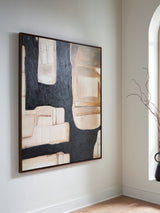 Feyville Black/Brown/Cream Wall Art from Ashley Furniture - Luna Furniture