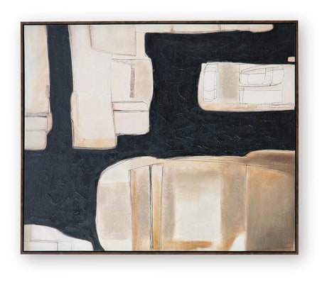 Feyville Black/Brown/Cream Wall Art from Ashley Furniture - Luna Furniture