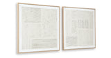 Andorfield Beige/Black/White Wall Art (Set of 2) from Ashley - Luna Furniture