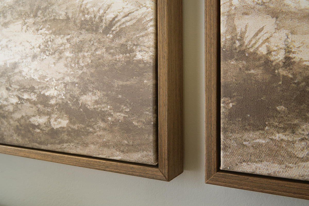 Stormish Beige/Brown Wall Art, Set of 2 from Ashley - Luna Furniture