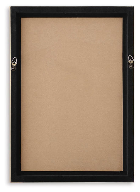 Jebkins Black/Walnut Wall Art from Ashley - Luna Furniture