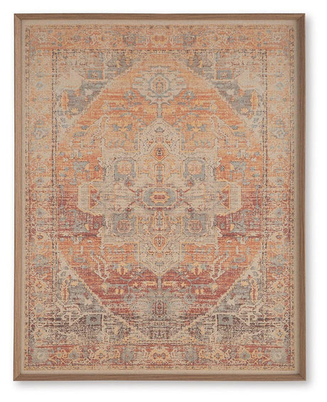 Kerrickson Red/Orange/Blue Wall Art from Ashley - Luna Furniture