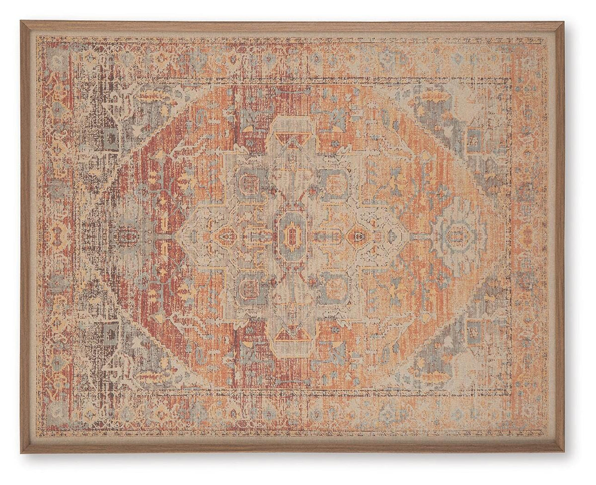 Kerrickson Red/Orange/Blue Wall Art from Ashley - Luna Furniture
