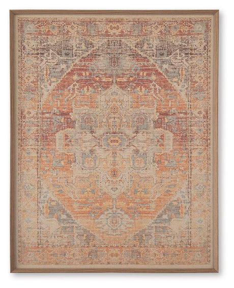 Kerrickson Red/Orange/Blue Wall Art from Ashley - Luna Furniture