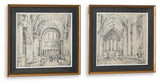 Downyard Black/Beige Wall Art (Set of 2) from Ashley - Luna Furniture
