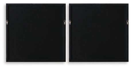 Downyard Black/Beige Wall Art, Set of 2 from Ashley - Luna Furniture