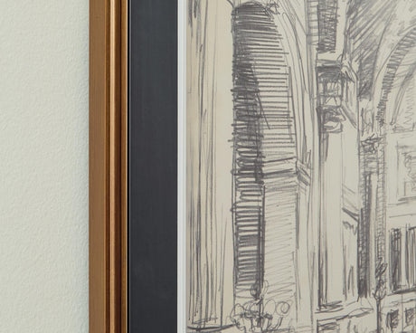 Downyard Black/Beige Wall Art, Set of 2 from Ashley - Luna Furniture
