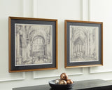 Downyard Black/Beige Wall Art (Set of 2) from Ashley - Luna Furniture