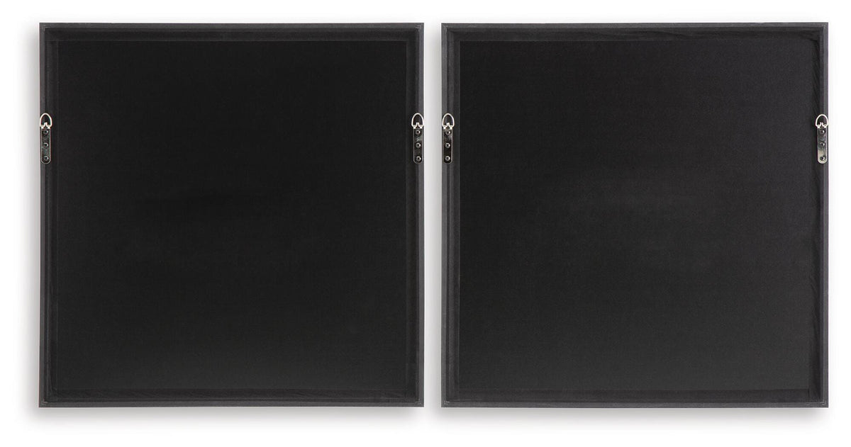Dirkgrove Black/White/Brown Wall Art, Set of 2 from Ashley - Luna Furniture