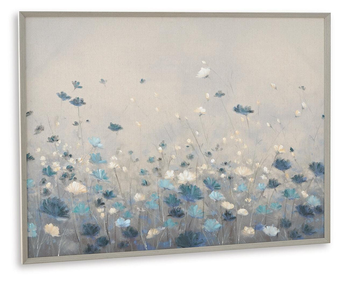 Claydale Gray/Blue/White Wall Art from Ashley - Luna Furniture