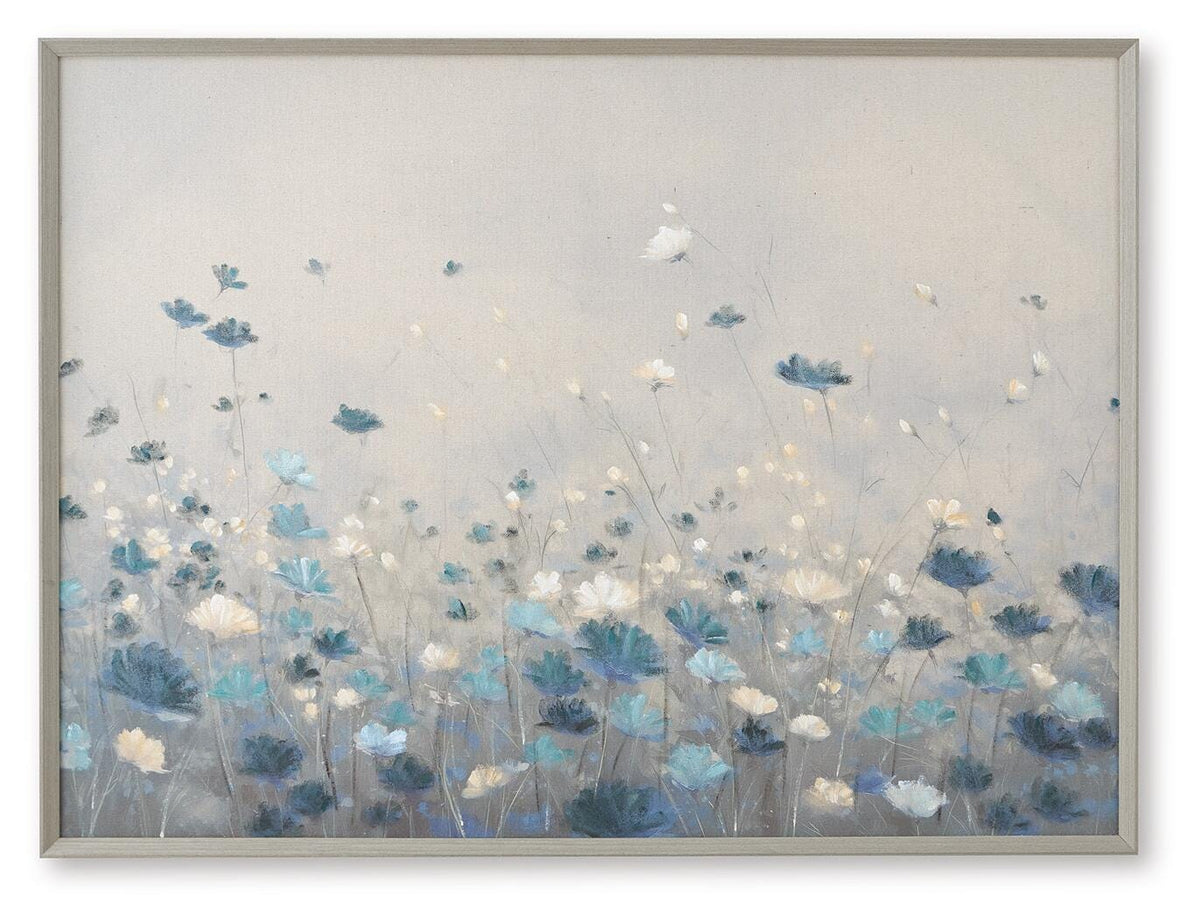 Claydale Gray/Blue/White Wall Art from Ashley - Luna Furniture