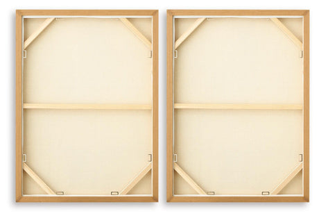 Brettwarth Green/Blue/Yellow Wall Art, Set of 2 from Ashley - Luna Furniture