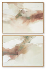 Brettwarth Green/Blue/Yellow Wall Art, Set of 2 from Ashley - Luna Furniture