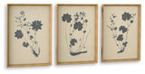 Huddwick Linen/Black Wall Art, Set of 3 from Ashley - Luna Furniture