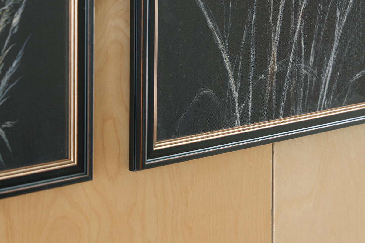 Janisburg Black/White/Brown Wall Art, Set of 3 from Ashley - Luna Furniture