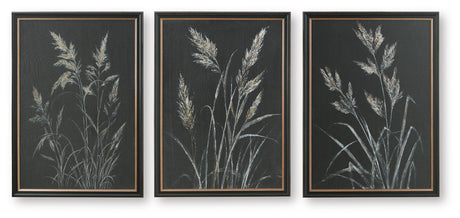 Janisburg Black/White/Brown Wall Art, Set of 3 from Ashley - Luna Furniture